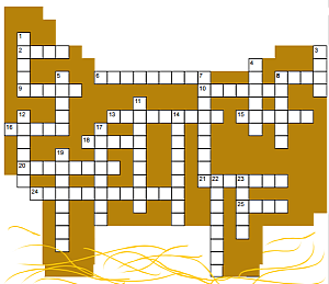 A printable crossword puzzle about the Nativity story
