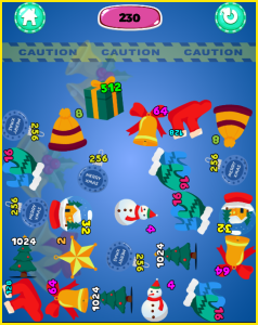 Christmas 2048 puzzle